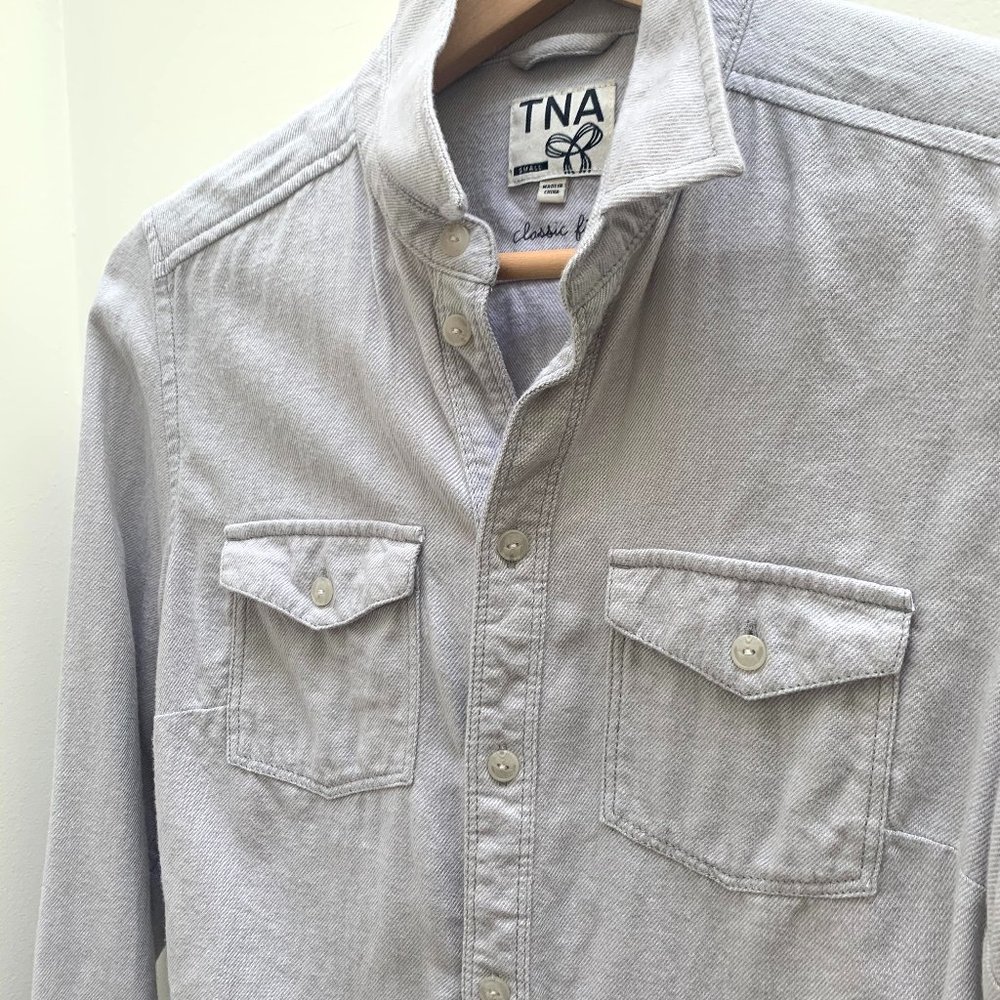 Aritzia tna flannel button down